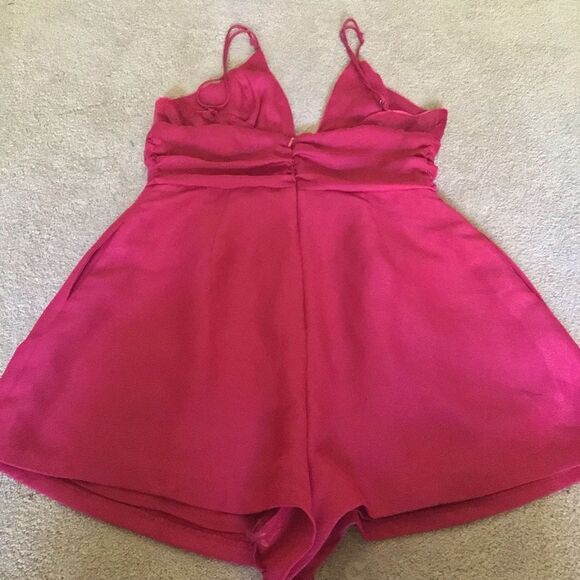 Free People Sylkie Vibrant Pink Romper - Picture 7 of 8